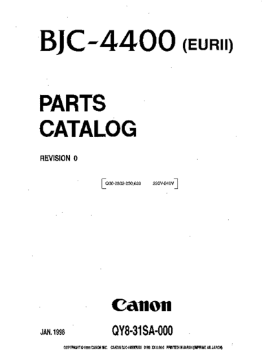 CANON BJC 4400pc  CANON Printer InkJet BJC4400 BJC 4400pc.rar