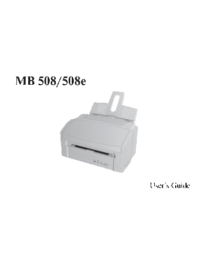 MB um 508  . Rare and Ancient Equipment MB black-n-white-printers 508 user manual um_508.rar
