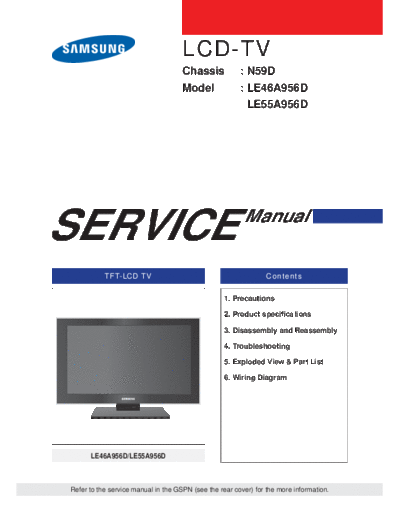 Samsung le46-55a956d ch n59d  Samsung LCD TV LE46-55A956D chassis N59D samsung_le46-55a956d_ch_n59d.zip