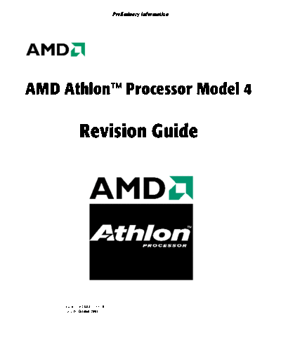 AMD Athlon Processor Model 4 Revision Guide  AMD AMD Athlon Processor Model 4 Revision Guide.pdf