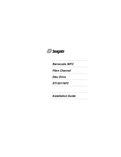 seagate Barracuda 50FC  seagate Seagate Barracuda 50FC.PDF