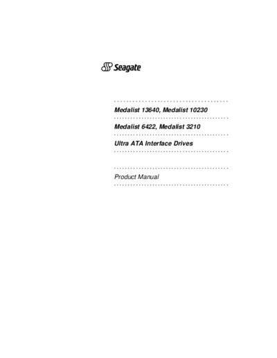 seagate ST36422A  seagate Seagate ST36422A.PDF