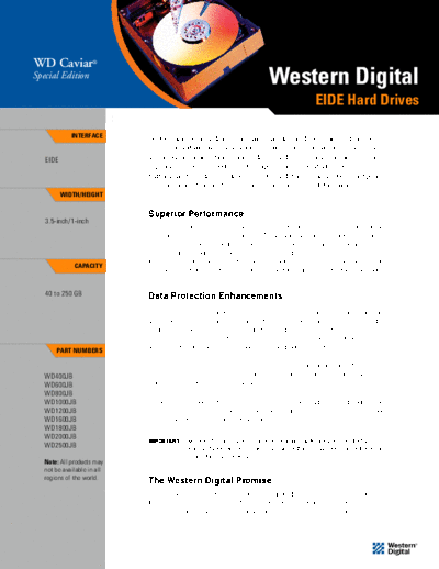 Western Digital WD Caviar Special Edition  Western Digital WD Caviar Special Edition.PDF