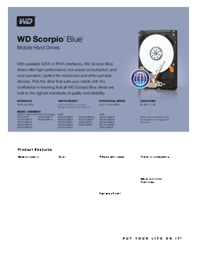 Western Digital WD Scorpio Blue II  Western Digital WD Scorpio Blue II.pdf
