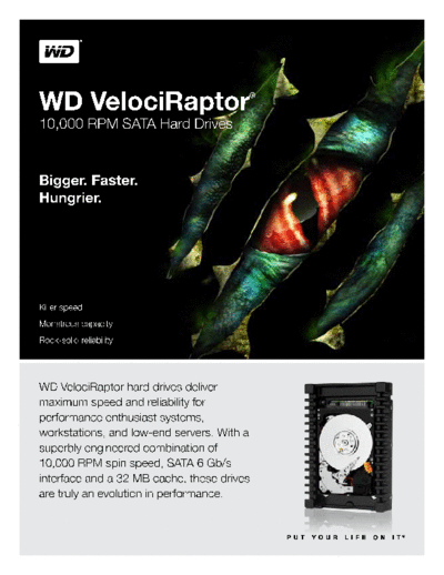 Western Digital WD VelociRaptor 3.5-inch  Western Digital WD VelociRaptor 3.5-inch.pdf