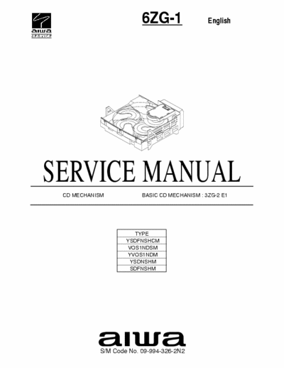 Aiwa 6ZG-1 Service Manual Cd Mechanism Type 3ZG-2 E1 - (6.531Kb) Part 1/3 - pag. 48