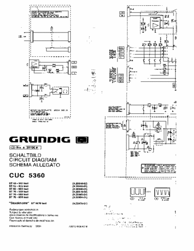 Grundig CUC5360 Schematics