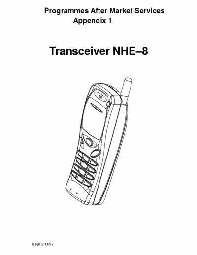 Nokia 3110 Service Manual, Troubleshooting, Part, Variant, Tools, Schematic, ecc. (issue 2 11/97) - File 20