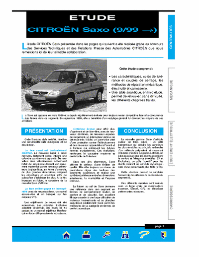 Citroen Saxo Service Manual, Manual de Taller, Manuale D