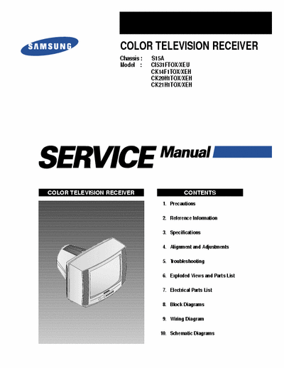 samsung ck21h1t service manual