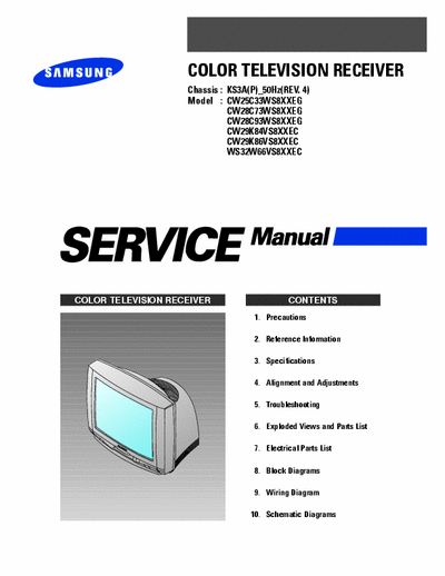 SAMSUNG ch.KS3A  CW29K86V S.M.