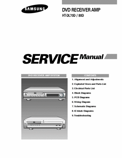 Samsung HT-DL70D_DL80D Service Manual