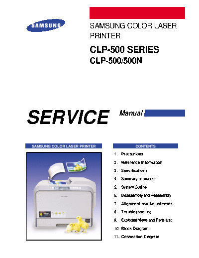 Samsung CLP-500 Samsung CLP-500 Service Manual