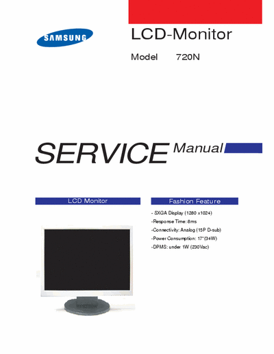 SAMSUNG LS17MJVKS Service Manual