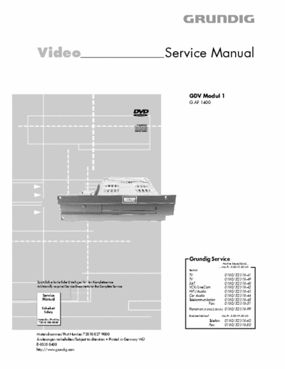Grundig GDV Modul 1 [G.AF 1400] Service Manual Video DVD - [Part 1/2] pag.68