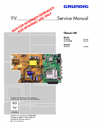Grundig Davio 15-5710 Service manual