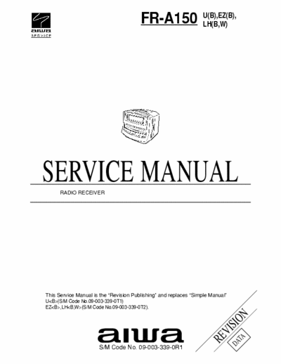 Aiwa FR-A150 Service Manual Radio Clock Receiver - (file 3) pag. 33
