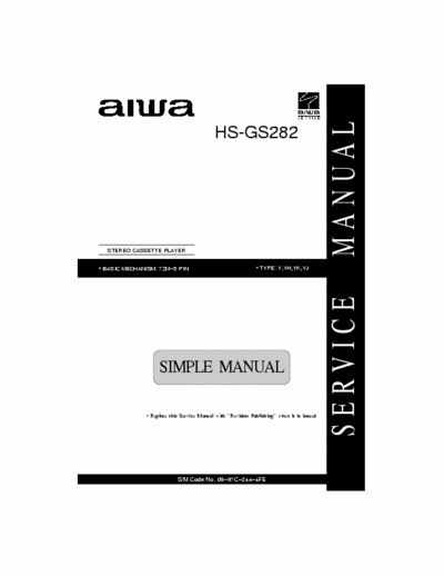 aiwa hsgs282y,yh,yk,yj schematic original of aiwa