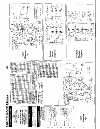 Crown 11AK08 Models CRV37, CRV37T Chassis 11AK08 Crown