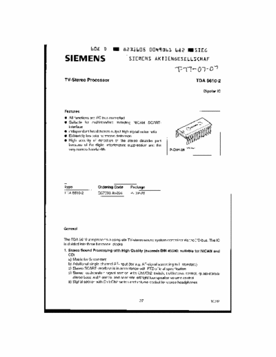 tda 6610-2 tda 6610-2 Pdf tda 6610-2