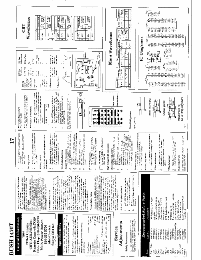 Bush 1470T Bush color tv
Model:1470T
Chassis: EC3-A
Schematics