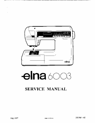ELNA 6003 service manual sewing machine [printed in switzerland] - pag. 37