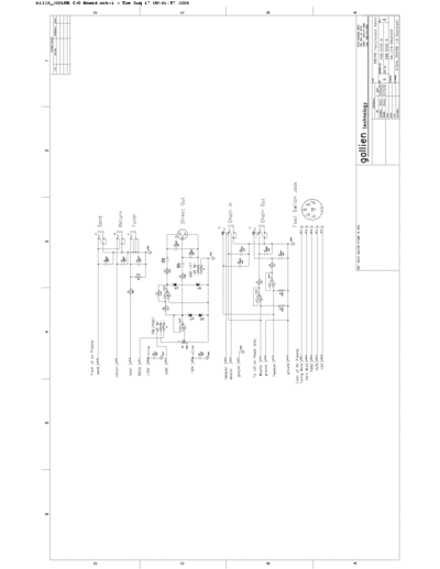 GallienKrueger 2001RB-II 2001RB i/o pcb