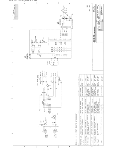 GallienKrueger 2001RB-II 2001RB switch pcb