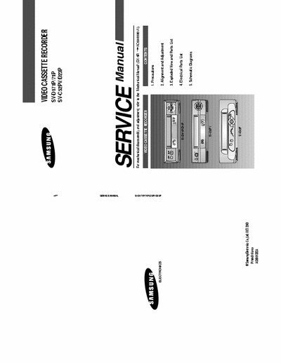 Samsung SV-D171P/71P SV-D171P/71P SV-C52PV/D32P part #1