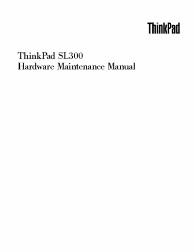 IBM / Lenovo ThinkPad SL300 Hardware maintenance manual [Part 1/2] pag. 154