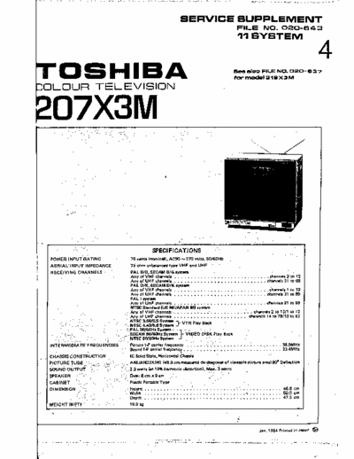 Toshiba 207x3m 207x3m