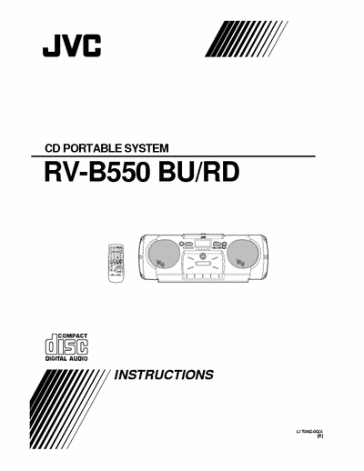 JVC CD RV-B550BU RADICASSETE CD PLAYER