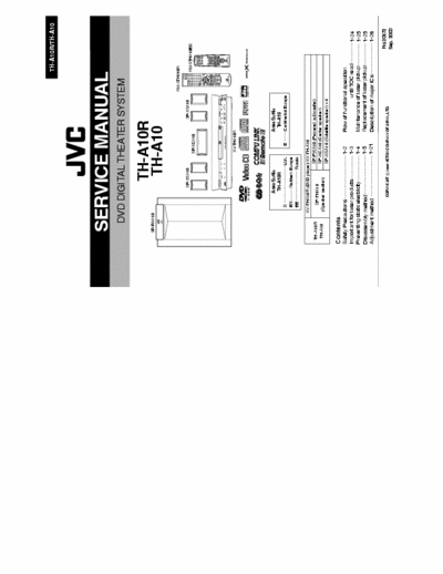 JVC XV-THA10 Service manual part 1