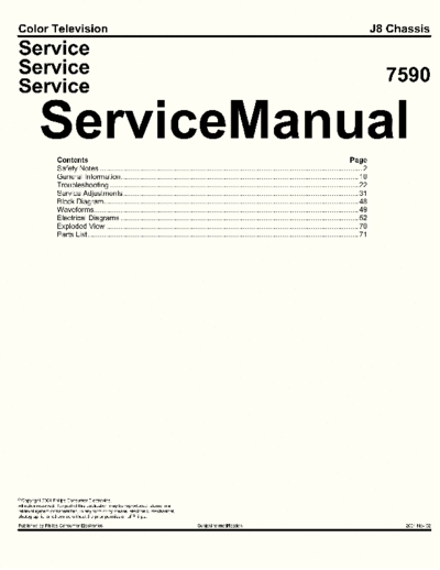 PHILLIPS 20MT133 COMPLETE FACTORY MANUAL