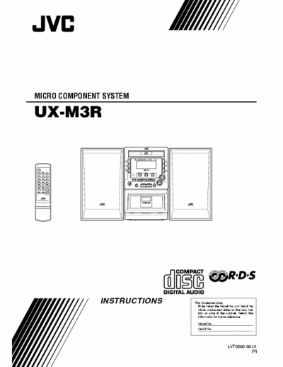 JVC UX-M3R UX-M3R micro component system