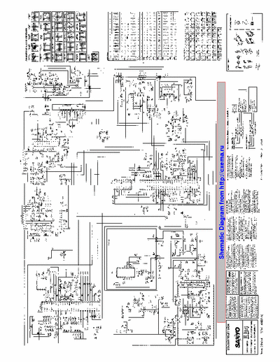 Sanyo 21BN1 Model 21BN1 , C21EF45NB
Chassis: EB4 Schematics Only