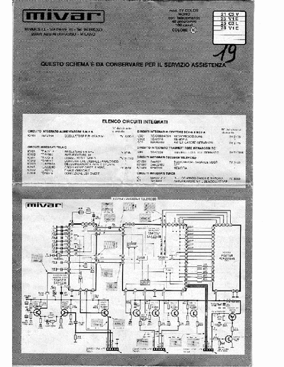 Mivar 21C2 25V1 25C3 Schema