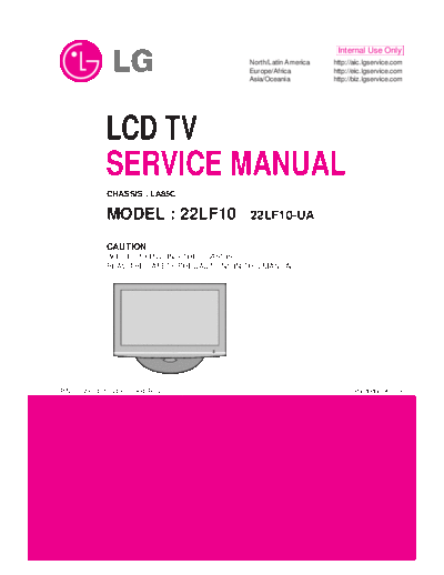 LG 22F10-UA LCD SERVICE MANUAL
