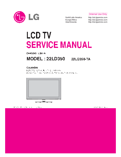 LG 22LD350 manual service