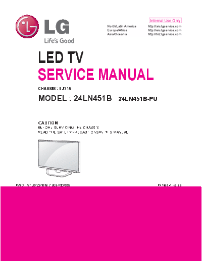 LG 24LN451B-PU LCD SERVICE MANUAL