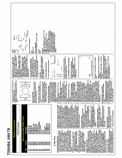 TOSHIBA 2550TB Shematics and Service Mode