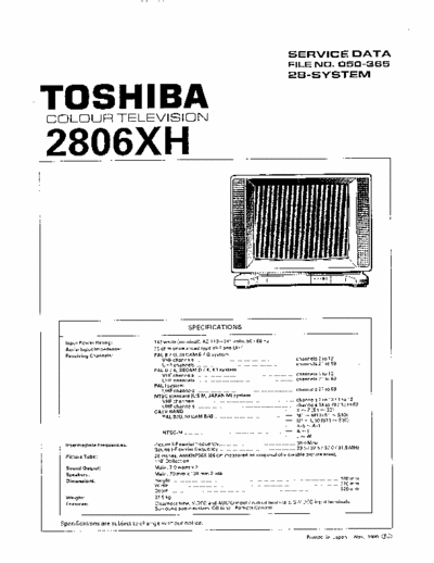 Toshiba 2806xh 2806xh
