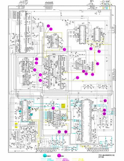 LG / GOLDSTAR CF-28A50F Schematic Diagram - (971120) pag. 2