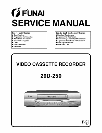 funai 29C-450 funai 29C-450 service manual