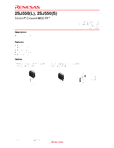 RENESAS 2SJ550 (L,S) Silicon P Channel MOS FET
Package name: LDPAK( L,S)
