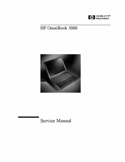 HP OmniBook 3000 OmniBook 3000 service manual