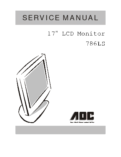 Neovo E19A, E17A Neovo monitor E17A and E19A service manual