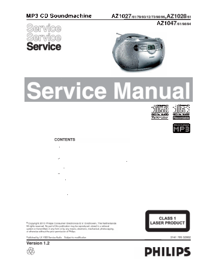 philips az1027 service manual