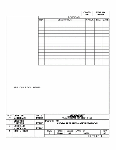 Bose 321 Bose 321 Serial Commands