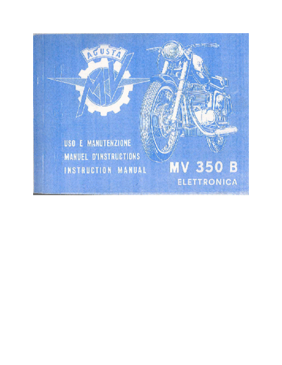 MV-Agusta MV350B parts & data MV350B parts, wiring and data